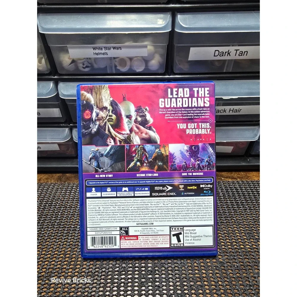 Marvel's Guardians of the Galaxy Sony PlayStation 4 PS4 2021 CIB Complete Tested